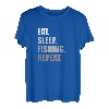 Eat Sleep Fishing Repeat Lustiges Angeln T-Shirt