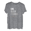 Eat Sleep Fishing Repeat Lustiges Angeln T-Shirt