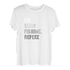 Eat Sleep Fishing Repeat Lustiges Angeln T-Shirt