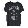 Herren Lustiges personalisiertes Bootsshirt Vorname Captain Milo T-Shirt