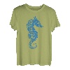 Geschenk für Mädchen Damen Herren Aquaristen Seepferdchen T-Shirt