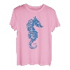 Geschenk für Mädchen Damen Herren Aquaristen Seepferdchen T-Shirt