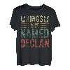 Lustiger personalisierter Name Shirt Kings Are Named Declan T-Shirt