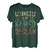 Lustiger personalisierter Name Shirt Kings Are Named Declan T-Shirt