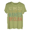 Lustiger personalisierter Name Shirt Kings Are Named Declan T-Shirt