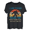Hapfox Ich mag Angeln und vielleicht 3 Bigfoots T-Shirt
