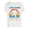 Hapfox Ich mag Angeln und vielleicht 3 Bigfoots T-Shirt