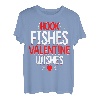 Valentinstag und Angeln zwei tolle Dinge Kinder und Erwachsene T-Shirt