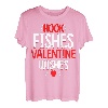 Valentinstag und Angeln zwei tolle Dinge Kinder und Erwachsene T-Shirt