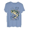 Angeln Camouflage US Amerikanische Flagge Barsch Fisch Angler Camo T-Shirt