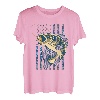 Angeln Camouflage US Amerikanische Flagge Barsch Fisch Angler Camo T-Shirt