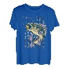 Angeln Camouflage US Amerikanische Flagge Barsch Fisch Angler Camo T-Shirt