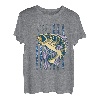 Angeln Camouflage US Amerikanische Flagge Barsch Fisch Angler Camo T-Shirt