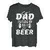 Fishing Fisherman Dad Köder und Bier T-Shirt