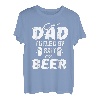 Fishing Fisherman Dad Köder und Bier T-Shirt