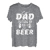 Fishing Fisherman Dad Köder und Bier T-Shirt