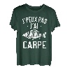 Ich kann nicht J'ai Karpfen | Karpfenzitat | Angeln Karpfen T-Shirt