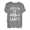 Ich kann nicht J'ai Karpfen | Karpfenzitat | Angeln Karpfen T-Shirt