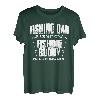 Funny Dad And Baby Matching Vatertag Angeln T-Shirt