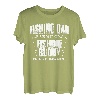 Funny Dad And Baby Matching Vatertag Angeln T-Shirt