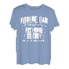 Funny Dad And Baby Matching Vatertag Angeln T-Shirt