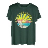 Dominikanische Republik Retro Sonnenuntergang & Strandurlaub T-Shirt