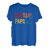Captain Papa Ponton, Geschenk für See, Angeln, Bootfahren, Vintage T-Shirt