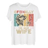 Vatertag Lustiges Angeln Ofishally The Best Wife T-Shirt