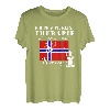 Ich brauch keine Therapie ich muss nach Norwegen Angler T-Shirt
