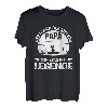 Herren Angler Papa der Mann der Mythos die Angel Legende Vatertag T-Shirt