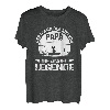 Herren Angler Papa der Mann der Mythos die Angel Legende Vatertag T-Shirt