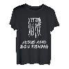 Jesus und Bogen Lustiges christliches Angler-Design T-Shirt
