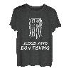 Jesus und Bogen Lustiges christliches Angler-Design T-Shirt