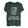 Jesus und Bogen Lustiges christliches Angler-Design T-Shirt