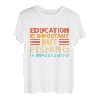 Bildung ist wichtig, aber Angeln ist wichtig T-Shirt