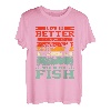 Das Leben ist besser, wenn man Angeln fängt Angeln T-Shirt