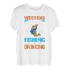 Wochenendvorhersage Angeln mit einer Chance des Trinkens T-Shirt