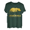 Jackson Hole Wyoming Bear Grizzly Pride im Freien, Vintage-Stil T-Shirt