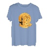 Angler Angelt Fisch bei Vollmond mit Sternenhimmel T-Shirt