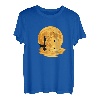 Angler Angelt Fisch bei Vollmond mit Sternenhimmel T-Shirt