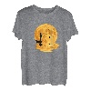Angler Angelt Fisch bei Vollmond mit Sternenhimmel T-Shirt