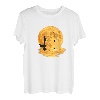 Angler Angelt Fisch bei Vollmond mit Sternenhimmel T-Shirt