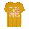 Don't Be A Dumb Bass Vintage USA Flagge Lustige Barsch Angeln T-Shirt