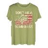 Don't Be A Dumb Bass Vintage USA Flagge Lustige Barsch Angeln T-Shirt