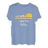 Retro Cool Santa Cruz CA Vintage 70er Jahre Strand Sonnenuntergang Neuheit T-Shirt