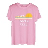 Retro Cool Santa Cruz CA Vintage 70er Jahre Strand Sonnenuntergang Neuheit T-Shirt