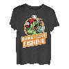 DILF Damn I Love Fishing Lustiger Spruch Fischliebhaber Papa Frau T-Shirt