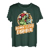 DILF Damn I Love Fishing Lustiger Spruch Fischliebhaber Papa Frau T-Shirt