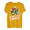 DILF Damn I Love Fishing Lustiger Spruch Fischliebhaber Papa Frau T-Shirt