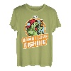 DILF Damn I Love Fishing Lustiger Spruch Fischliebhaber Papa Frau T-Shirt
